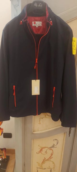 Giubbino Uomo Eric Hatton Blu/Arancio Nuovo