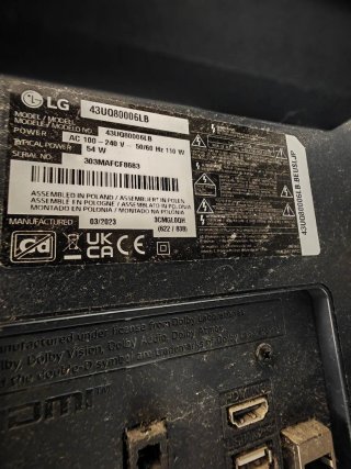 LG 43UQ80006LB Smart TV 42.5