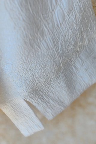 Blazer Jacquard Satinado Blanco S / Veste Blanche