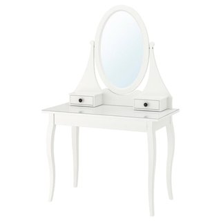 Tocador IKEA HEMNES blanco con espejo
