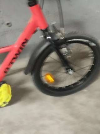 Bicicleta infantil 16 rossa con ruotine