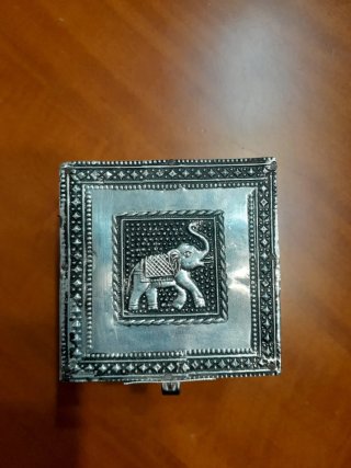 Caja joyero INDIA vintage  elefante artesanal