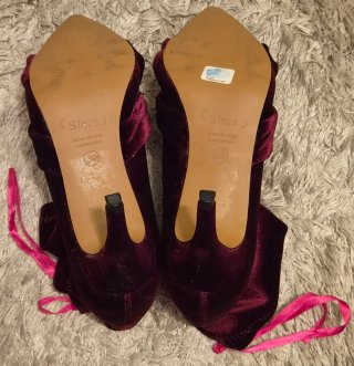 Botines Sfera Burdeos Terciopelo Talla 39