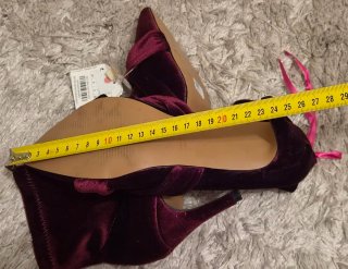 Botines Sfera Burdeos Terciopelo Talla 39