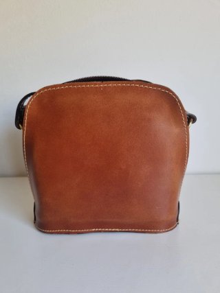 Bolso bandolera cuero artesanal De Mingo