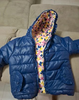 Giubbotto bambina duble face