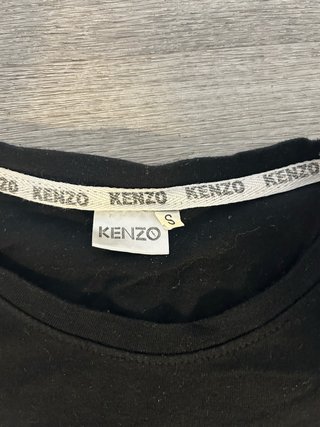 Camiseta Kenzo Negra con Estampado Tigre