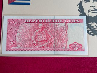 Billete 3 Pesos Cuba 2005 Che Guevara