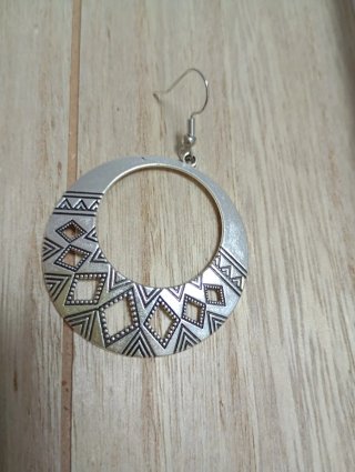 Set di Gioielli con Ciondolo e Orecchini a Cerchio