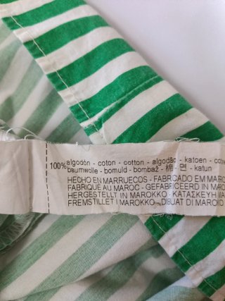 Camisa Zara Rayas Verdes Talla M