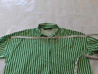 Camisa Zara Rayas Verdes Talla M