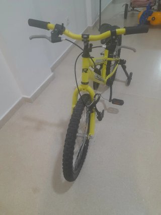 Bicicleta infantil RUNFIT amarilla