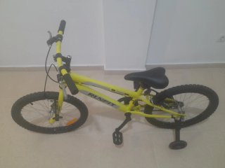 Bicicleta infantil RUNFIT amarilla