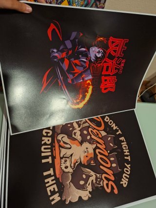 Poster di vari anime e videogiochi