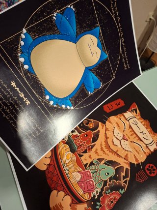 Poster di vari anime e videogiochi