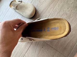 Birkenstock Boston Clogs Beige Taglia 44