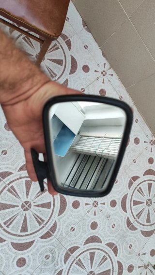 Espejo retrovisor negro