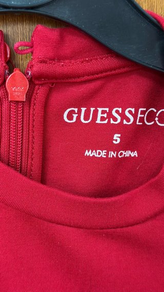 Vestito rosso Guess bambina 5 anni