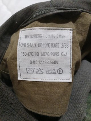 Parka militar alemana verde