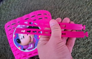 Cesta y botella bici Minnie para niñas