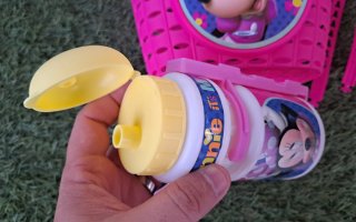 Cesta y botella bici Minnie para niñas