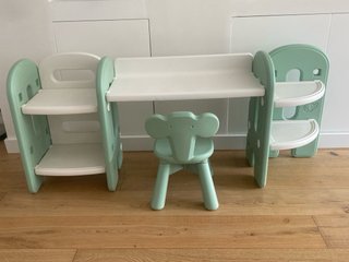 Mesa y Silla Infantil Homcom Verde