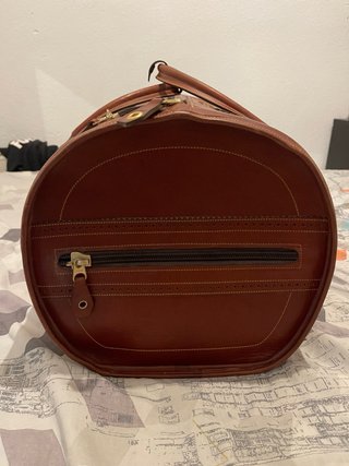 Maleta Duffle Cuero Artesanal Marrón