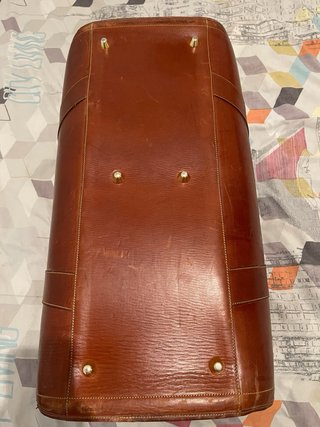 Maleta Duffle Cuero Artesanal Marrón