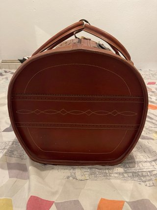 Maleta Duffle Cuero Artesanal Marrón
