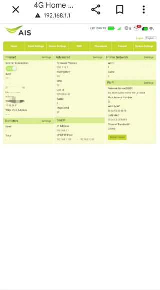 Router LTE 4G AIS