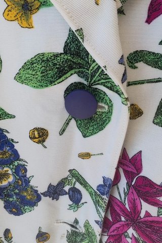 Blazer Floral Hecha a Mano Talla M / Veste Unique