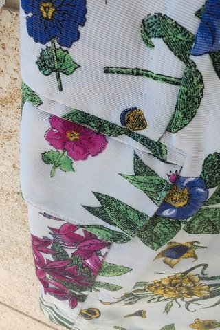 Blazer Floral Hecha a Mano Talla M / Veste Unique