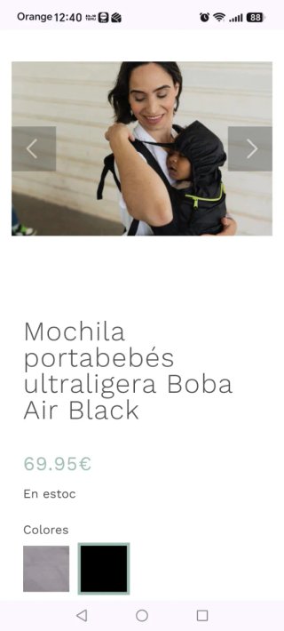 Mochila Boba Ali Negra