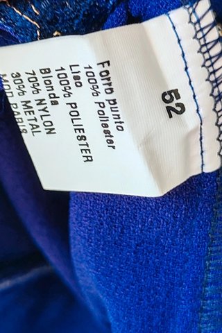 Blusa Fiesta Azul Dorado Talla 52 / Haut Cérémonie