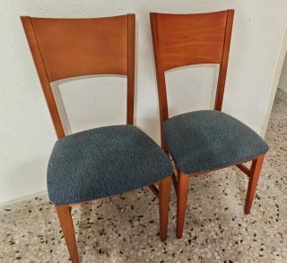 Mesa comedor y sillas madera