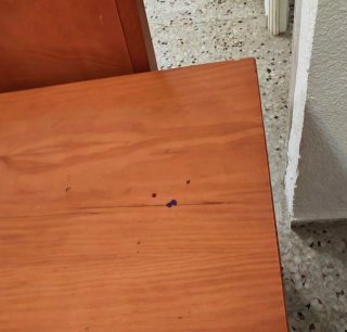 Mesa comedor y sillas madera