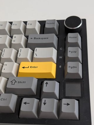Teclado Ajazz AK820 Pro Gris/Amarillo