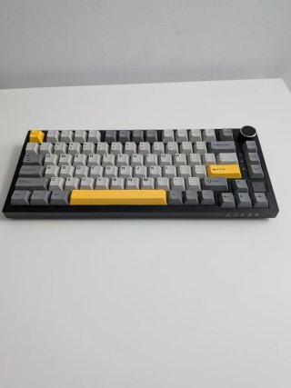Teclado Ajazz AK820 Pro Gris/Amarillo