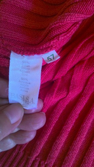 Jersey Lacoste Rojo Cremallera Talla L