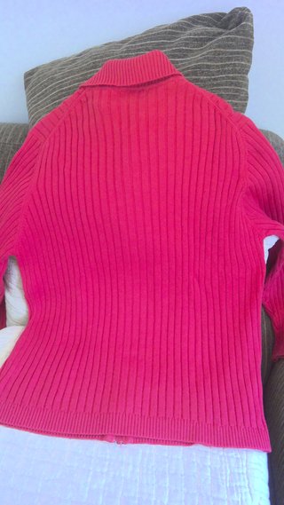 Jersey Lacoste Rojo Cremallera Talla L