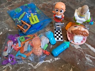 Lote Juguetes Dentista y Peluqueria Plastilina