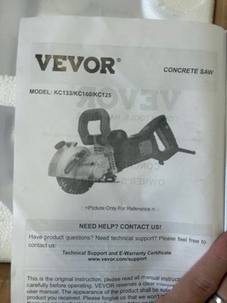 Cortadora Hormigón VEVOR