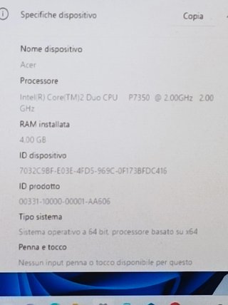 Acer Aspire 6930 ZK2 PC Portatile