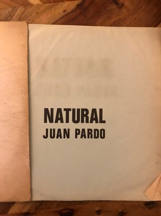 Álbum de vinilo “Natural” de Juan Pardo