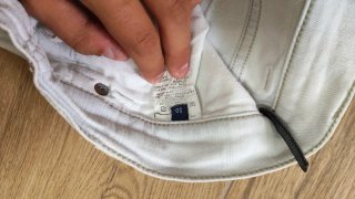 Pantaloni Trussardi Jeans bianchi