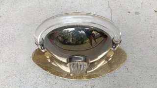 Aplique pared cristal y metal vintage
