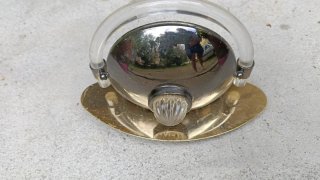 Aplique pared cristal y metal vintage
