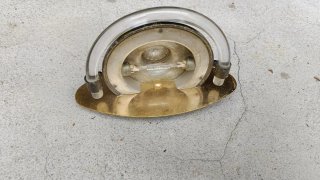 Aplique pared cristal y metal vintage