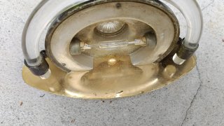 Aplique pared cristal y metal vintage