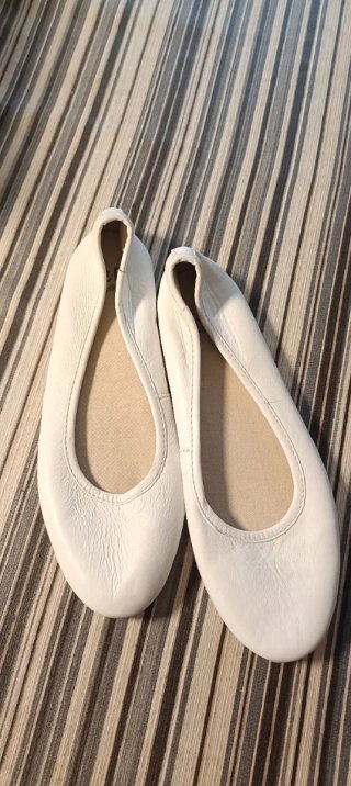 Manoletinas Mango Blancas Talla 36